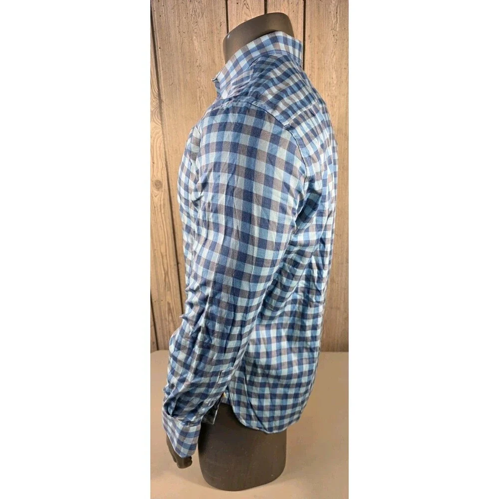 Calder Carmel Shirt Limited Edition 1/150 Mens Large Blue Check Long Sleeve